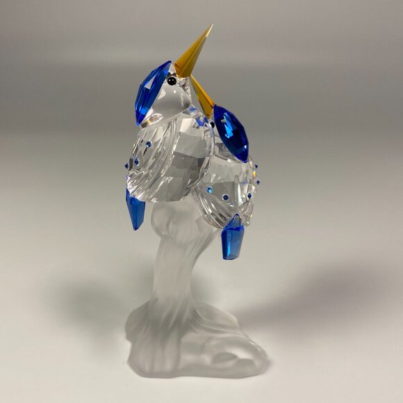 Swarovski Crystal Blue Malachite Kingfishers Figurine 623323 Mint Condition - Picture 5 of 9